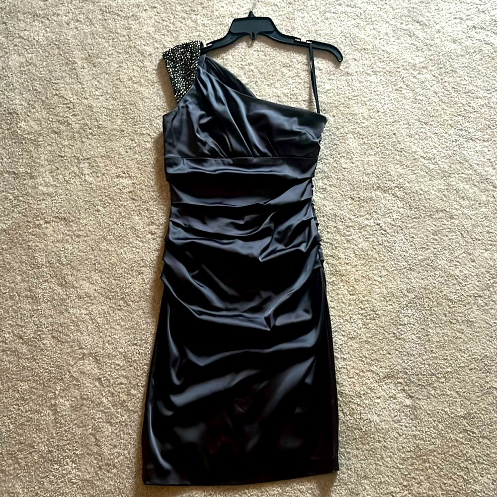Charcoal beautiful knee length cocktail dress. Size 6